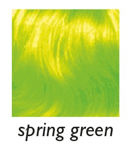 Echthaar glatt 45cm spring green 10er EX