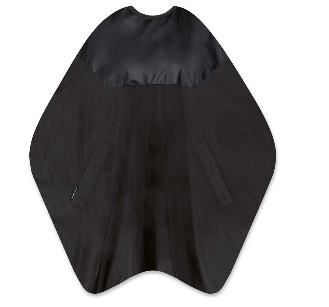 Friseur Waschumhang Färbeumhang in einem schwarz schwarz.jpg