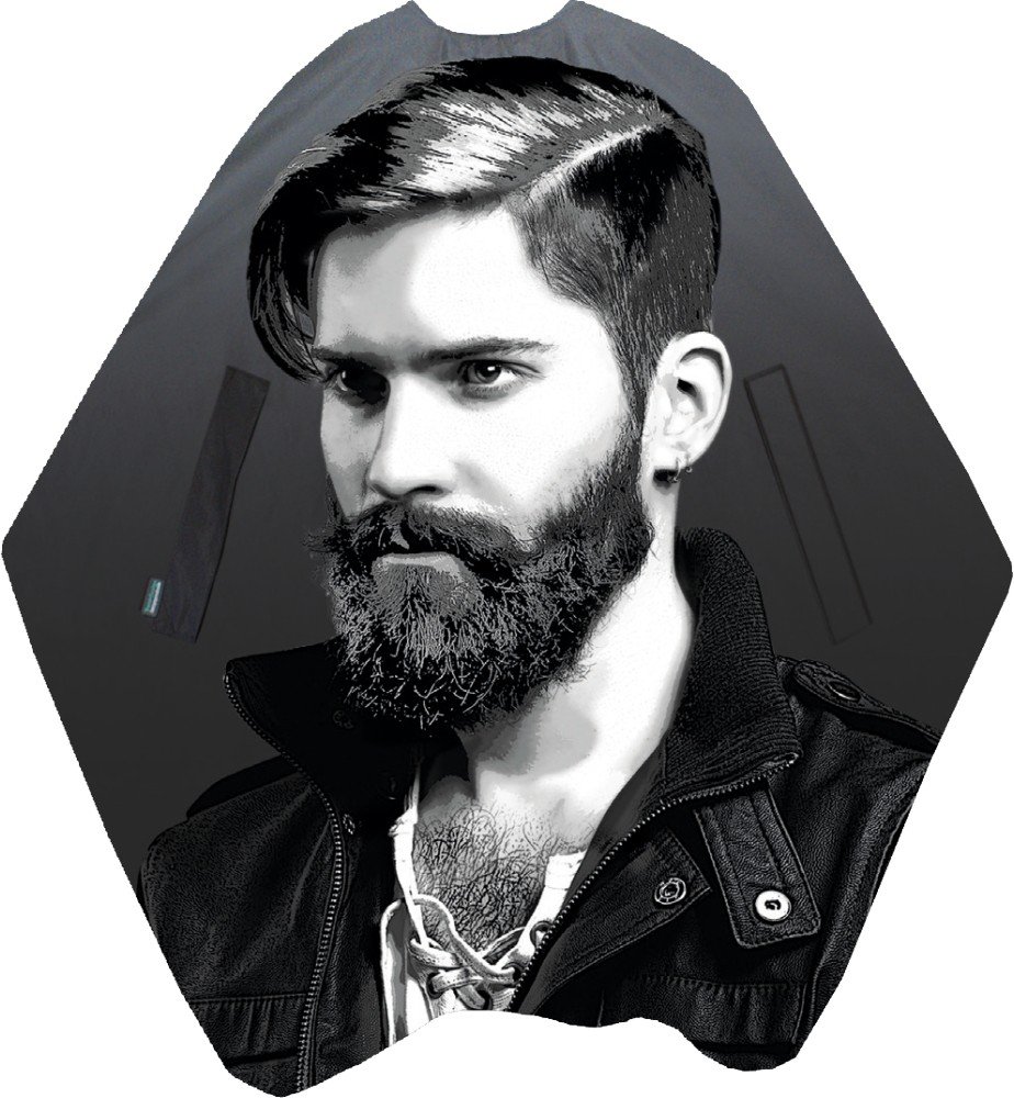 Männerfriseurumhang mit Männerbild mit Bart.jpg