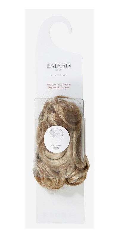 Balmain Clip in Bun Haarteil mit Haaren und Klammer Muster.jpg