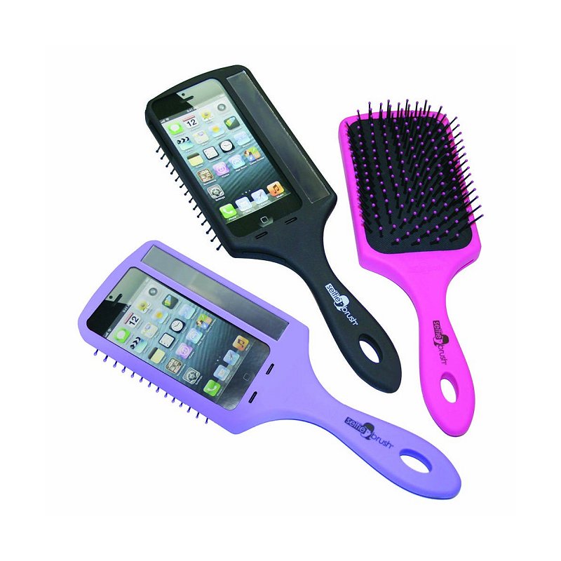 Bürste Wet Brush Selfie Brush schwarz für IPhone 5 oder 5S EX