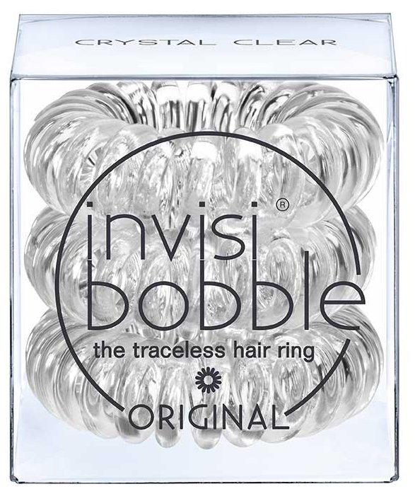 Invisibobble Original Haarabbinder Clear / transparent 3er Telefonkabel EX
