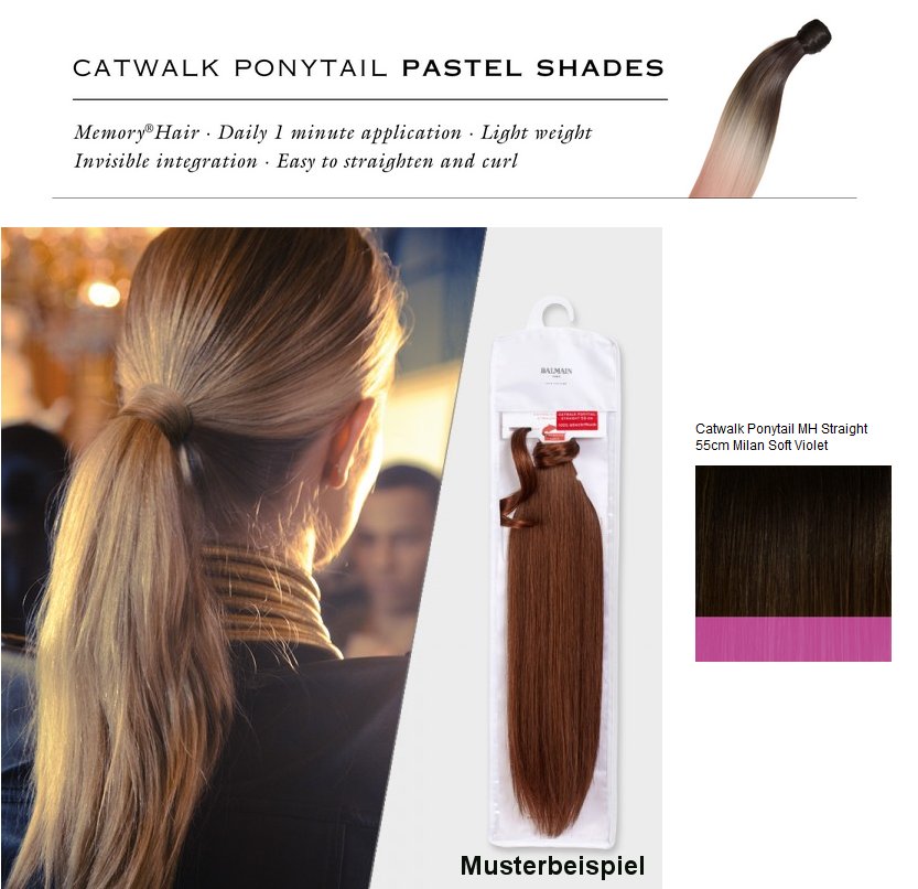 Ponytail Catwalk 55cm Memory Hair Milan Soft Violett EX