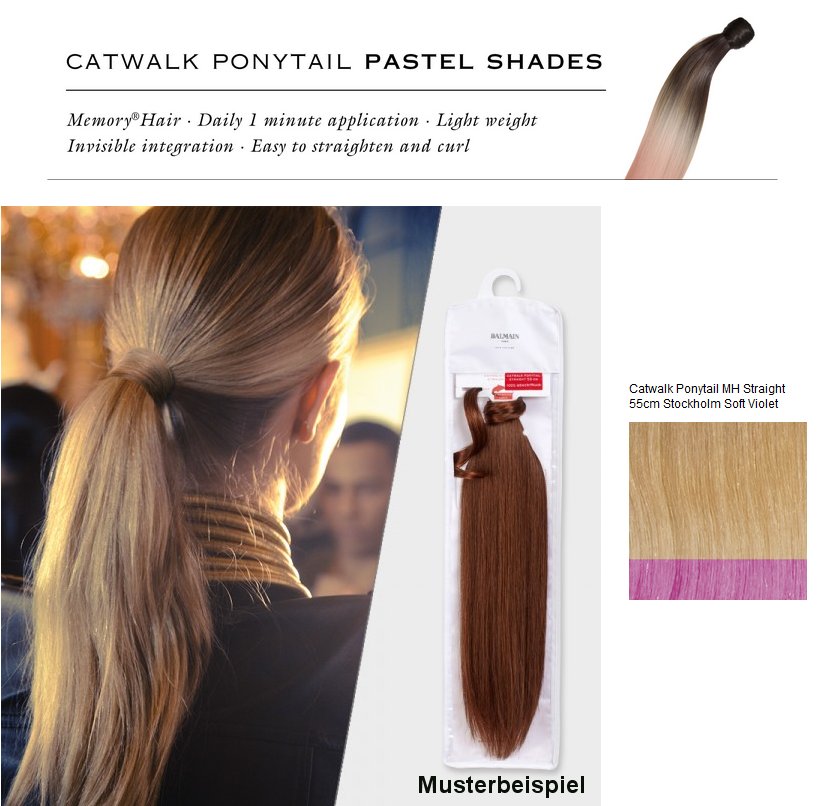 Ponytail Catwalk 55cm Memory Hair Stockholm Soft Violett EX