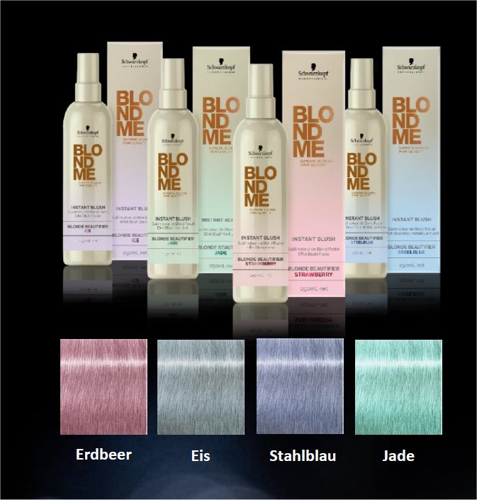 BlondMe Instant Blush SPRAY Jade / grün 250ml EX